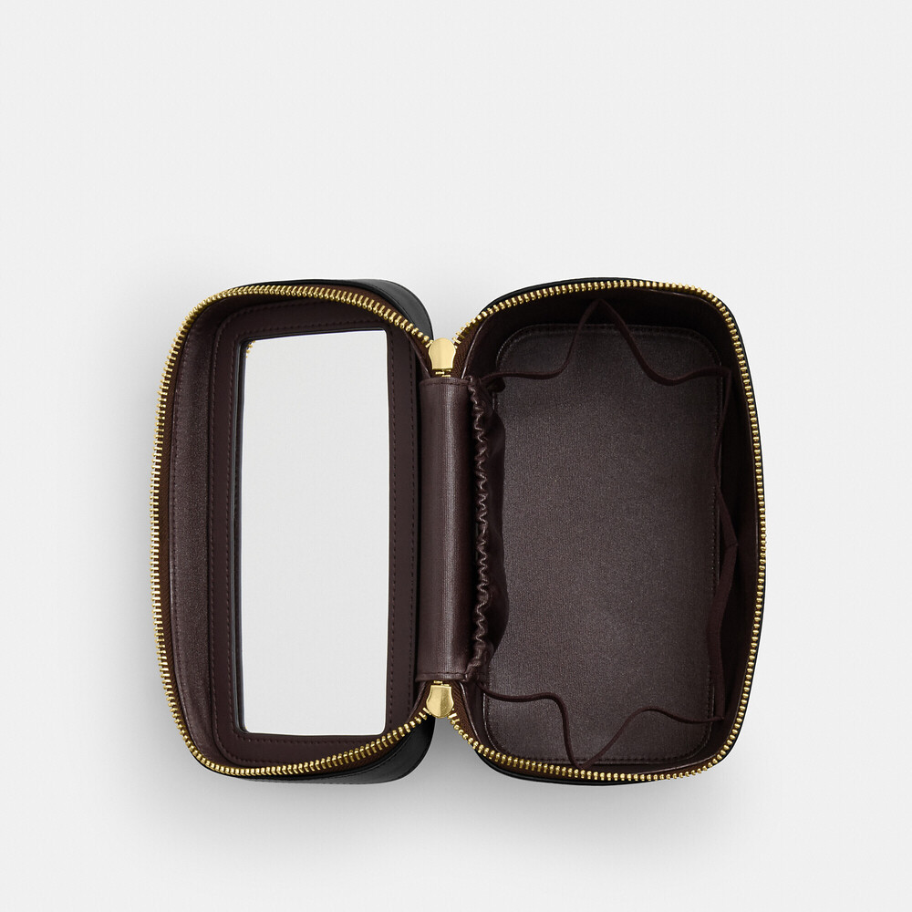 Coach Outlet Cosmetic Case In Signature Canvas